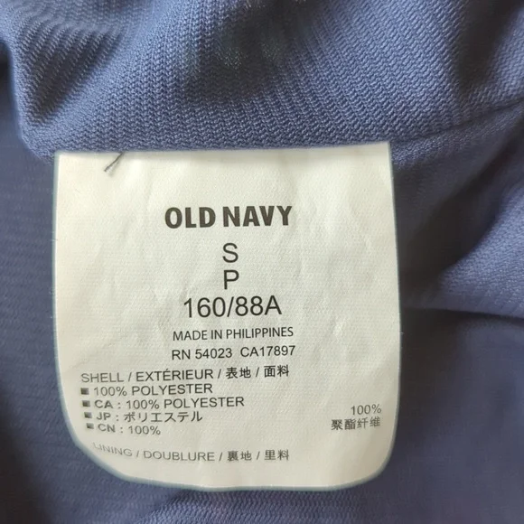 Old Navy T-Strap Chiffon Geometric Boho Maxi Dress S Blue Pink - Picture 3 of 16